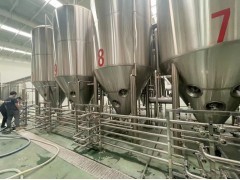 福建啤酒廠日產(chǎn)20噸的大型生產(chǎn)線精釀啤酒設(shè)備