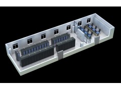 西安效果圖設計出圖|報告廳|機房動環俯視效果圖制作