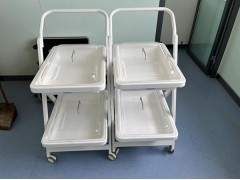 高分子托盤二層器械運送小推車